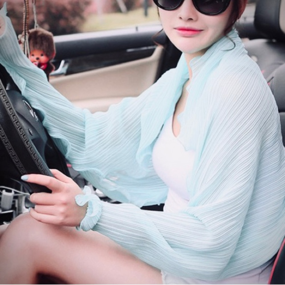 Convertible Light Blue Bolero Scarf